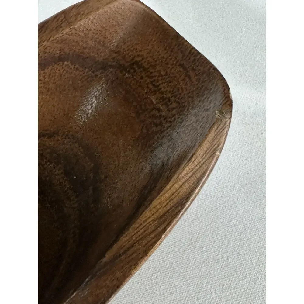 Vintage Handmade Wooden Shoe Shaped Wine Bottle Holder Carved Hawaiian
